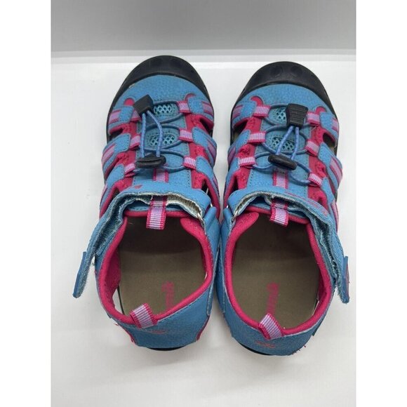 Kamik Crab Girls' Sz 3 Pink Turquoise Waterproof Sport Closed Toe Sandals HK4594 - Picture 4 of 9